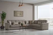 Bravo Sectional in Graphite Gray (with Storage and two beds)