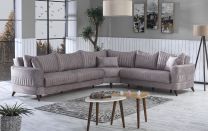 Kappa Sectional in Beige (with Storage and two beds)